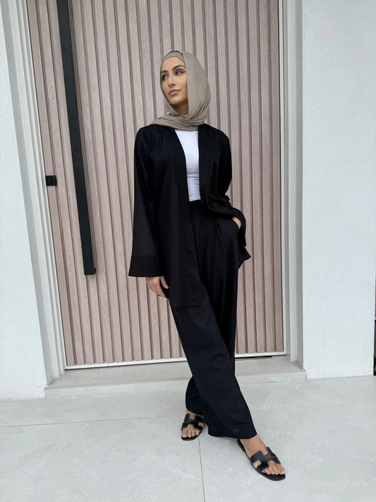 Mia Linen Kimono Set