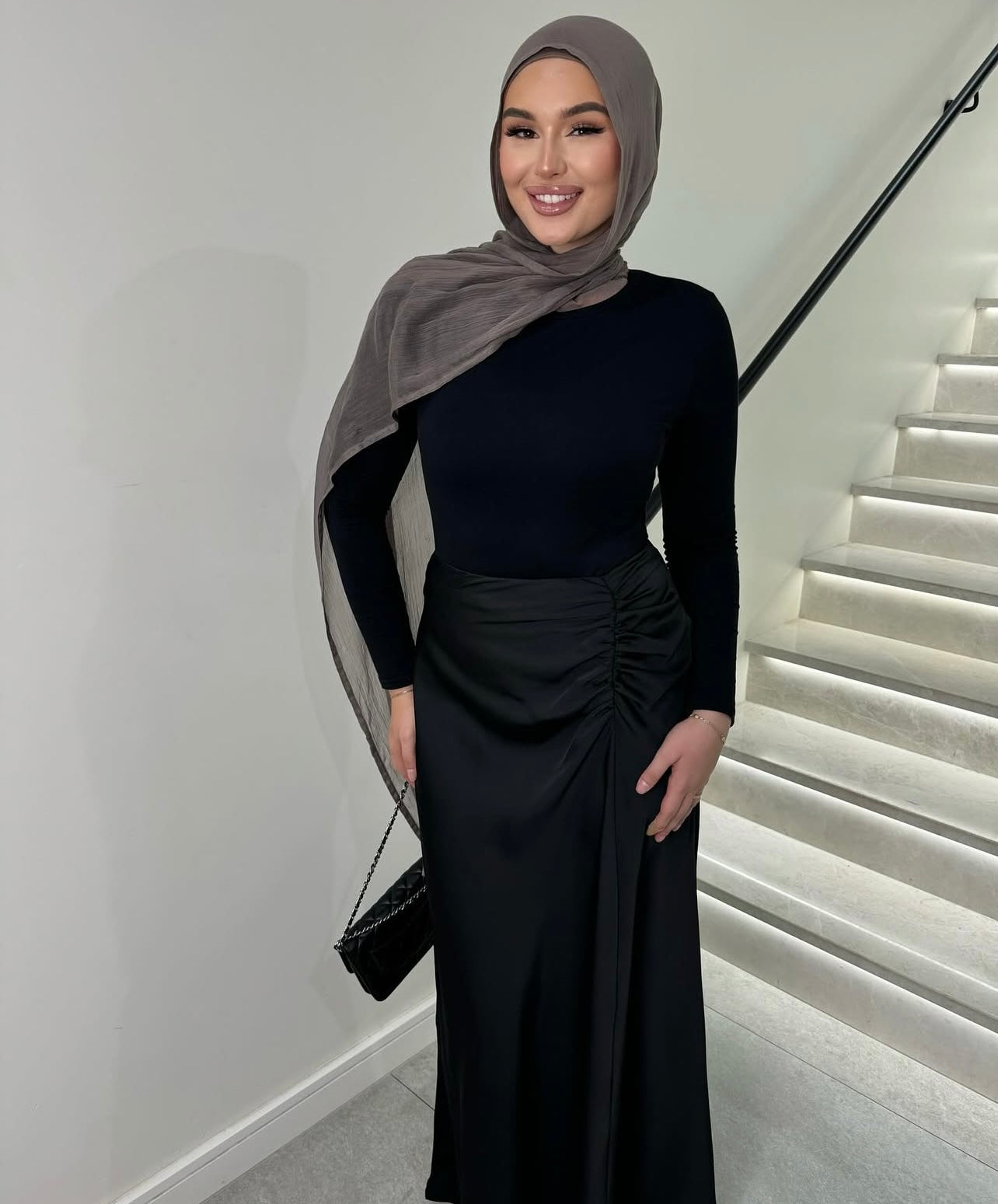 Vee Satin Skirt