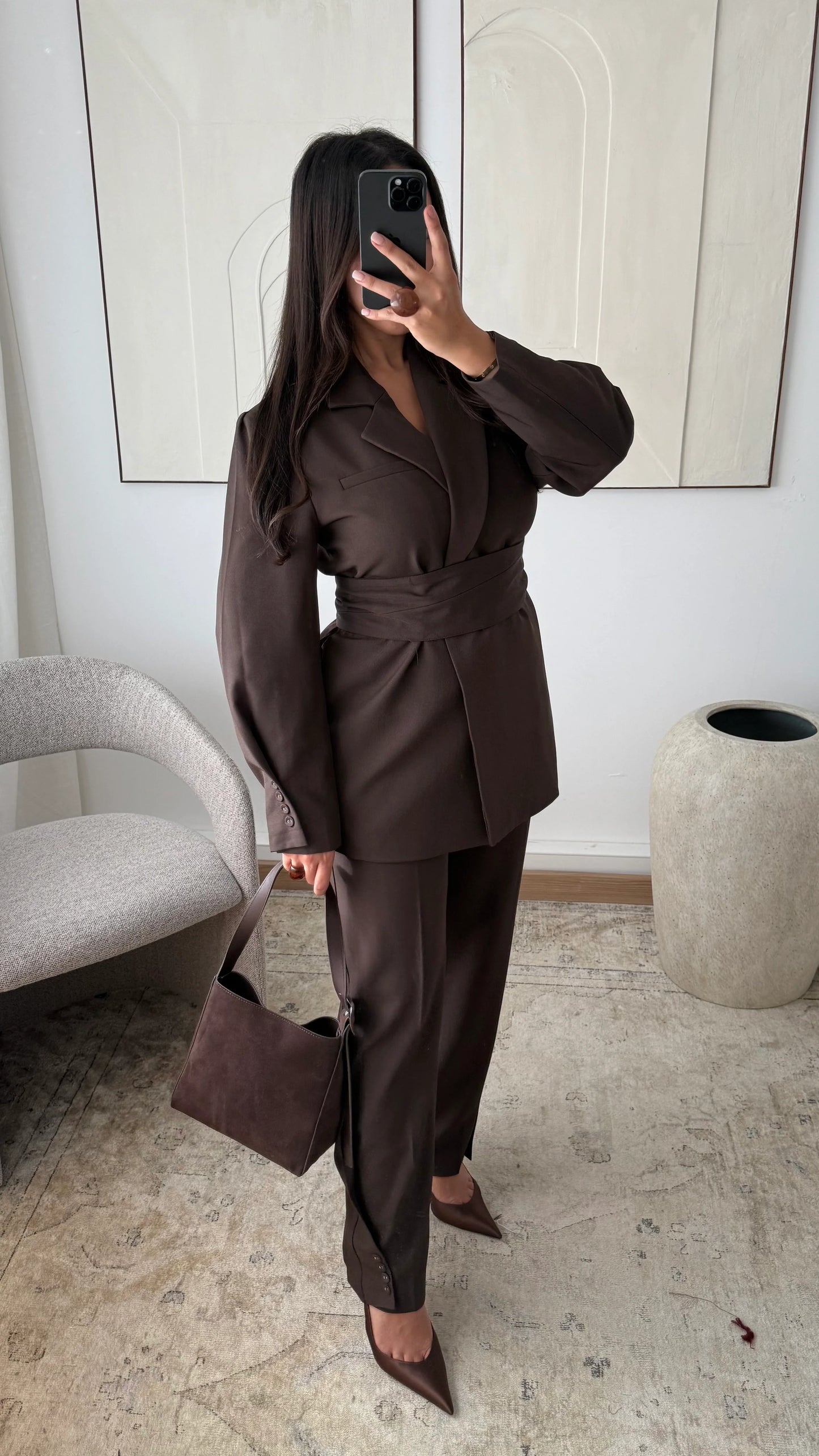 Button Blazer Set