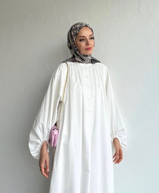 Poplin oversized dress
