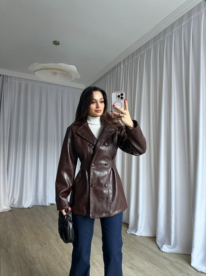 Mini Leather Coat