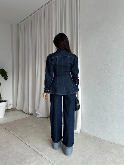 Structured Denim Set